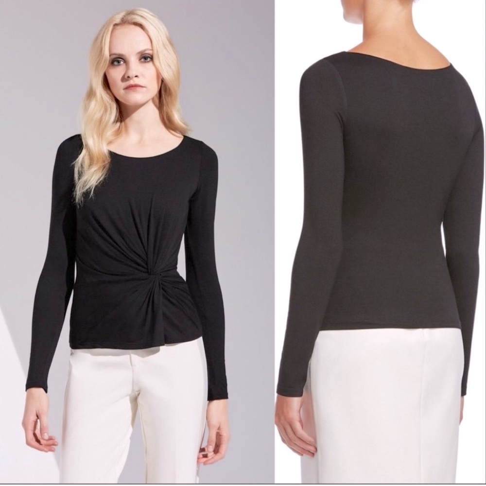 NWT Bailey 44 Jersey Knit Devon Twist Wrap Top Medium